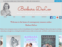 Tablet Screenshot of barbaradeleo.com